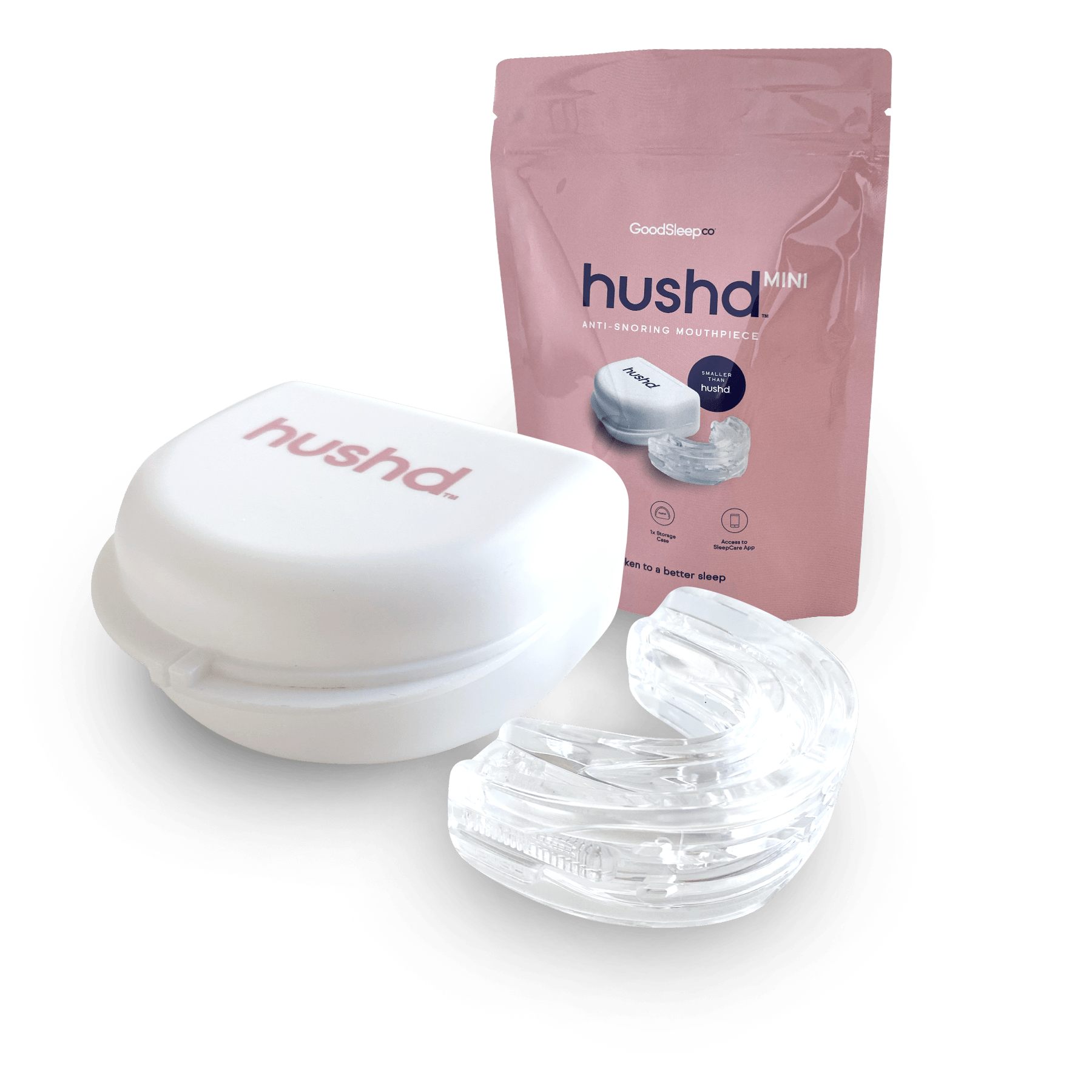 Hushd Anti-Snore Temporary Mouthpiece Alternative Therapy Good Sleep Co Mini 