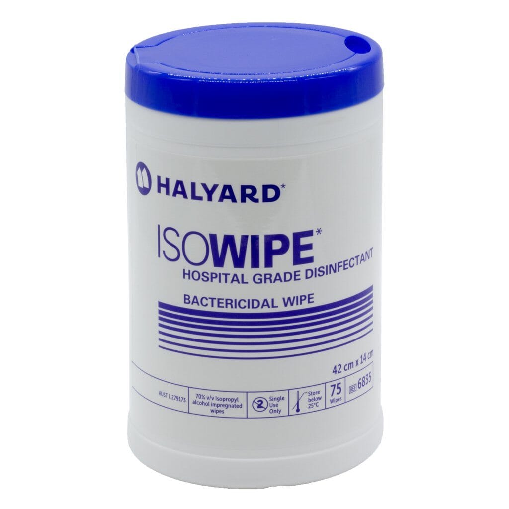 ISOWIPE Antibacterial Wipes - Halyard